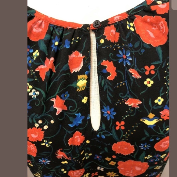 J. Crew Sleeveless Floral Flutter Dress Size XS - Picture 2 of 8